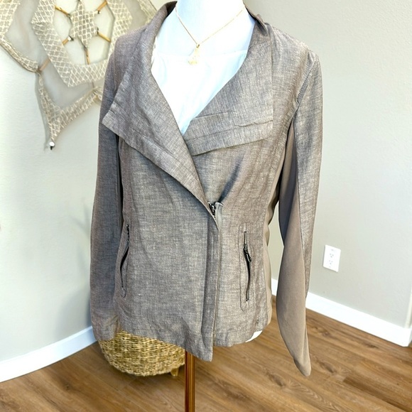 Nic + Zoe linen blend lightweight jacket SZ S - Picture 3 of 8